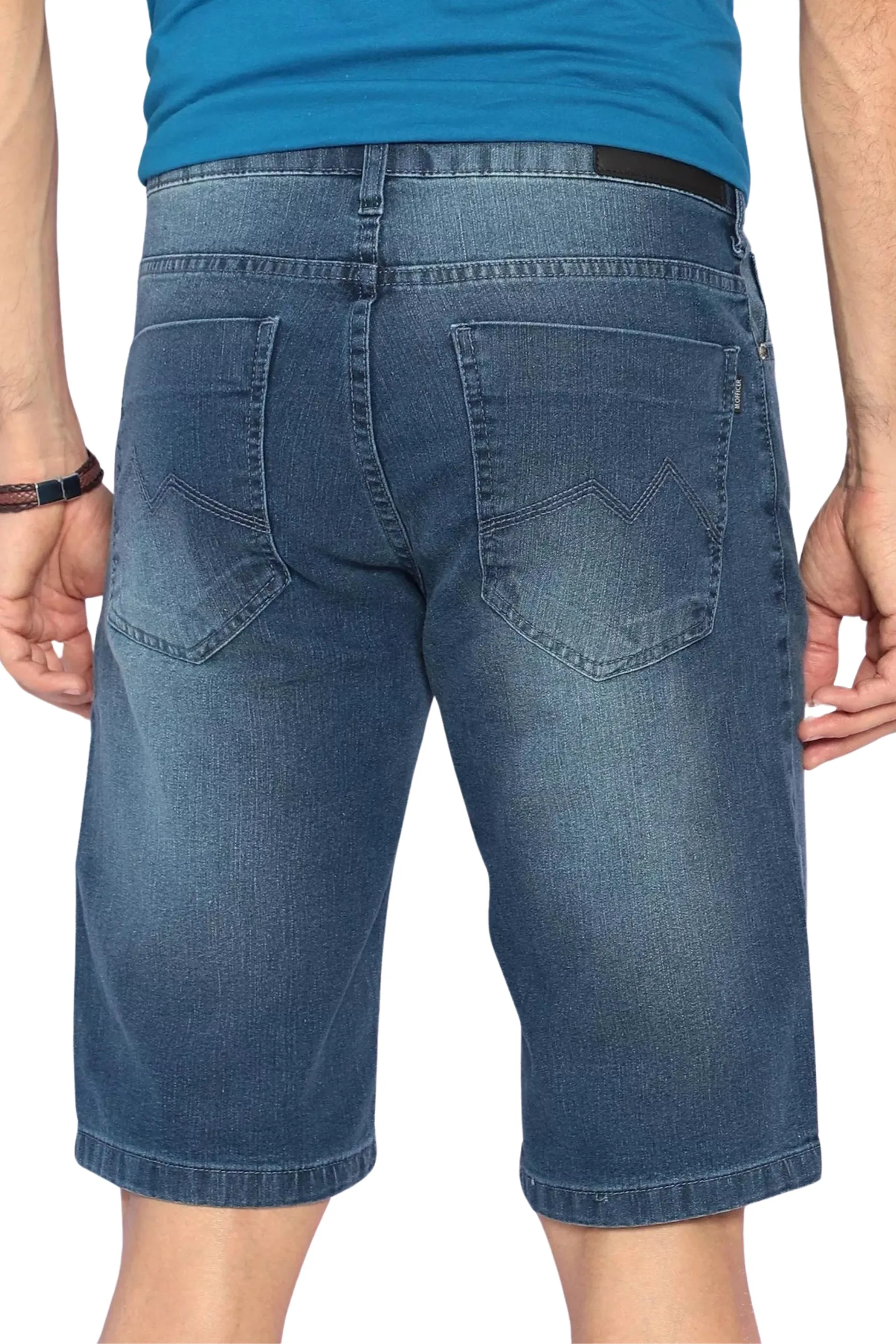 BERMUDA JEANS BLUE WASH