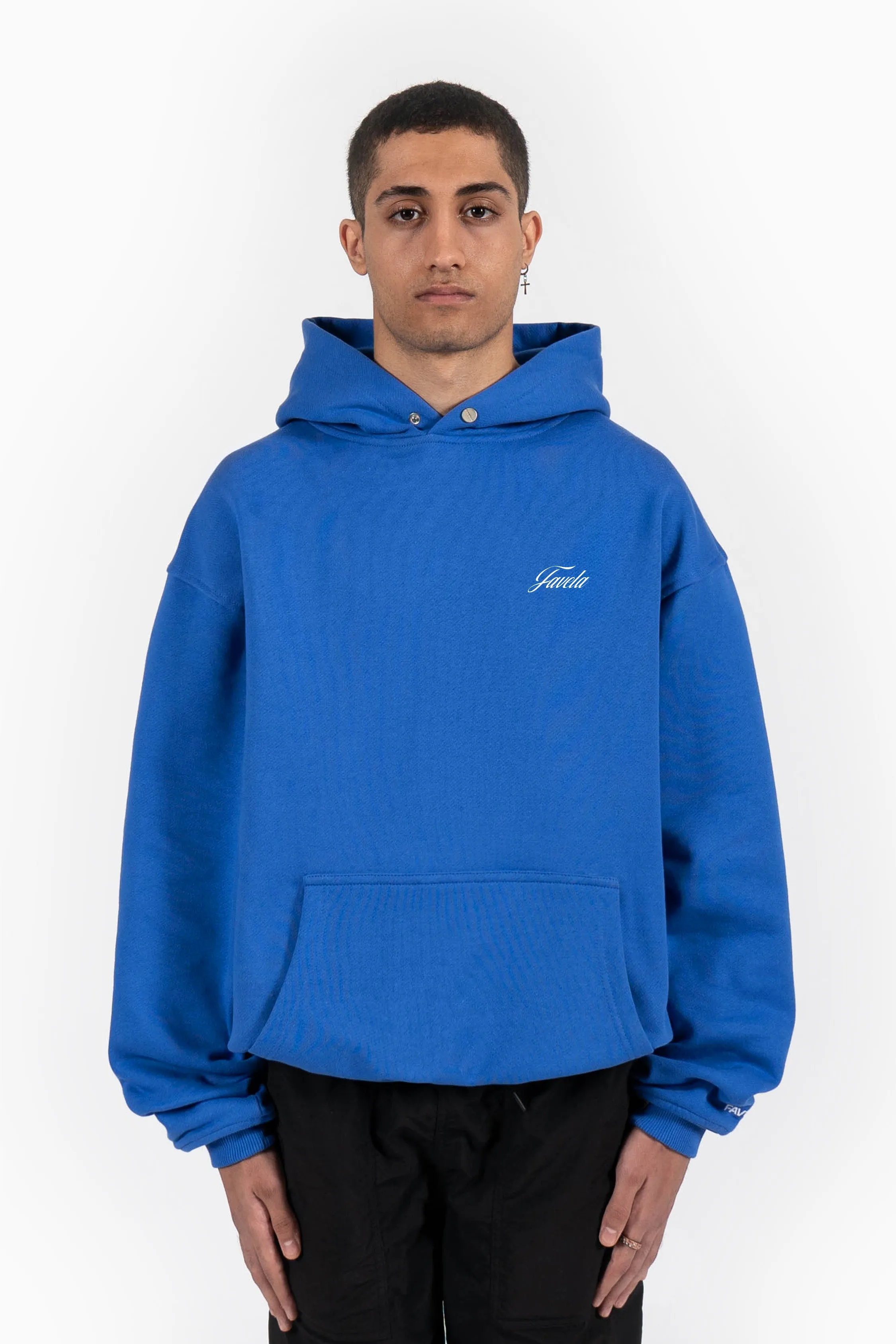 CERTIFIED MEMBER ROYAL BLUE SNAP BUTTON HOODIE