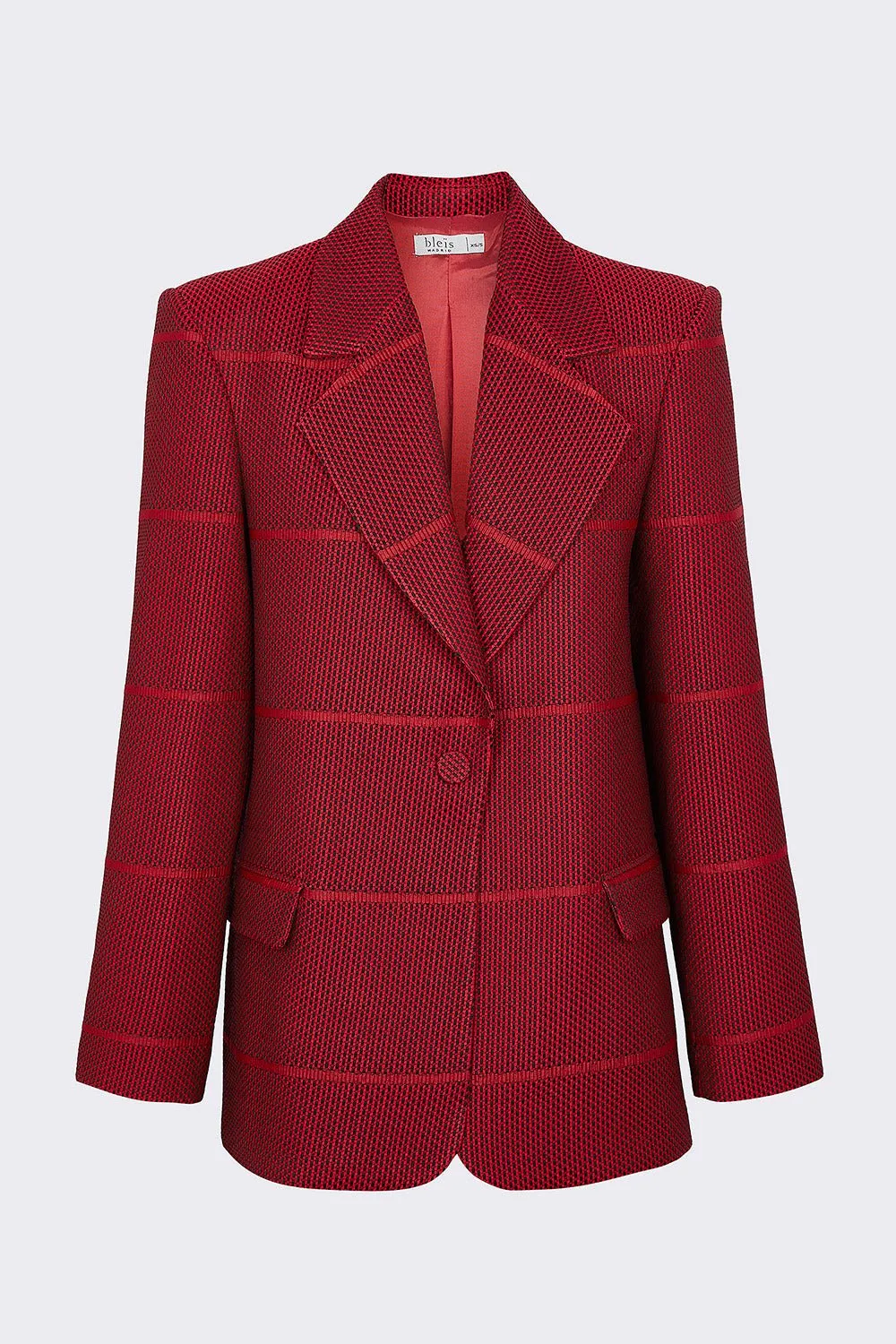 Chaqueta jacquard rojo