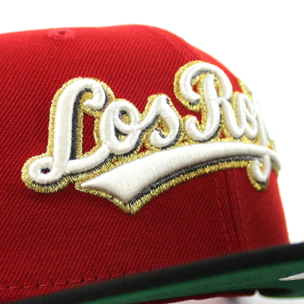 Cincinnati Reds Los Rojos 2015 All Star Game New Era 59Fifty Fitted Hat (Scarlet Red Black Green Under Brim)