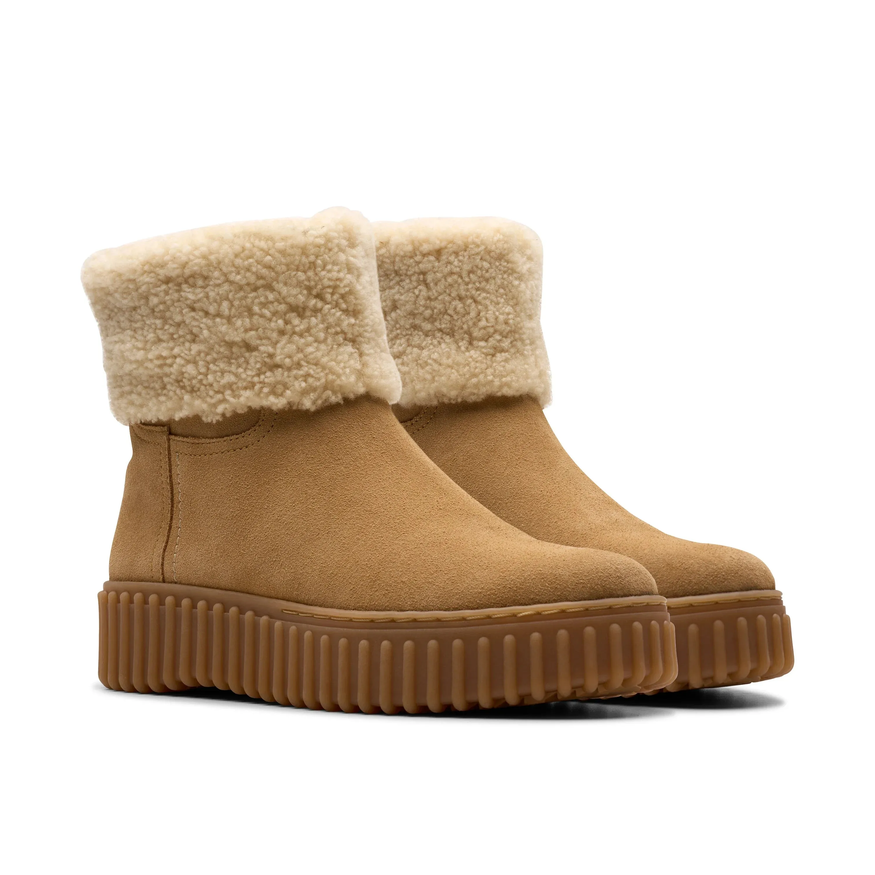 CLARKS | BOTAS MUJER | TORHILL TURN LIGHT TAN WLINED | BEIGE