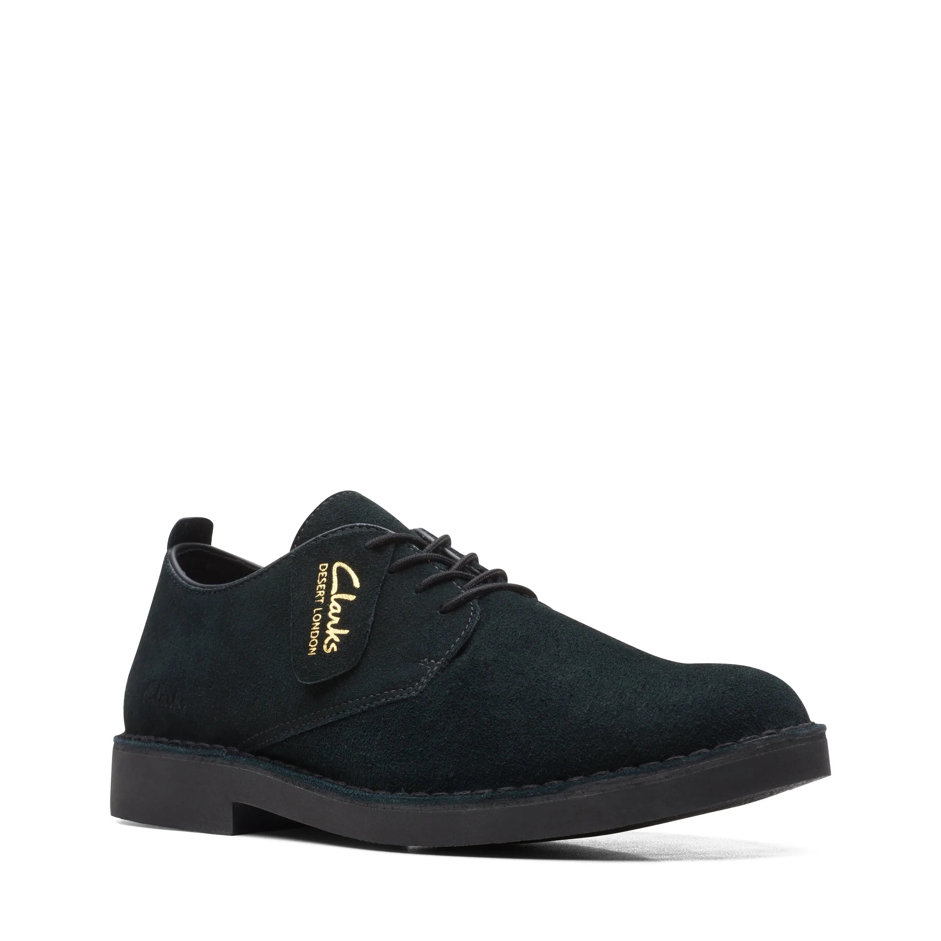 CLARKS | ZAPATOS DERBY HOMBRE | DESERT LON EVO BLACK SUEDE | NEGRO