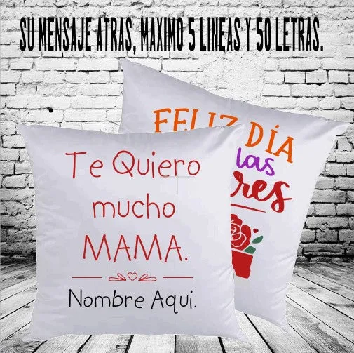 Cojin de "Feliz Dia De Las Madres" Personalizado