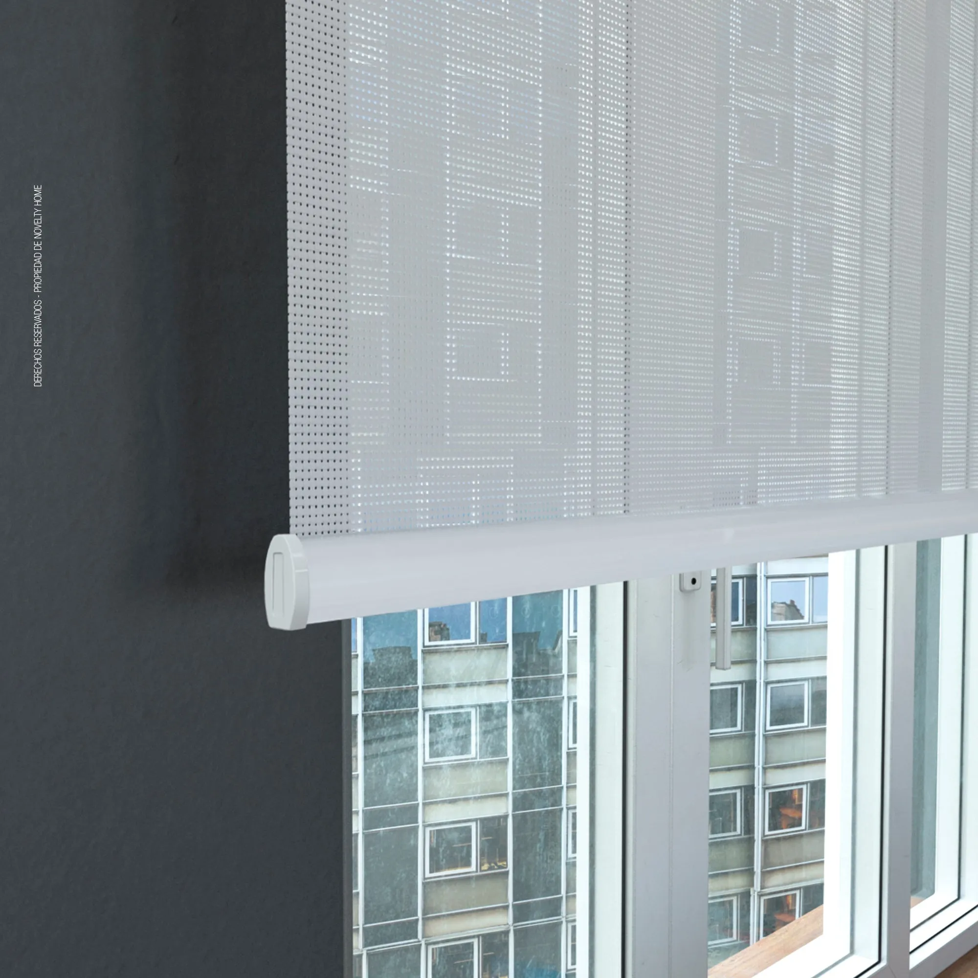 Cortina en Tela Solar Screen Blanco