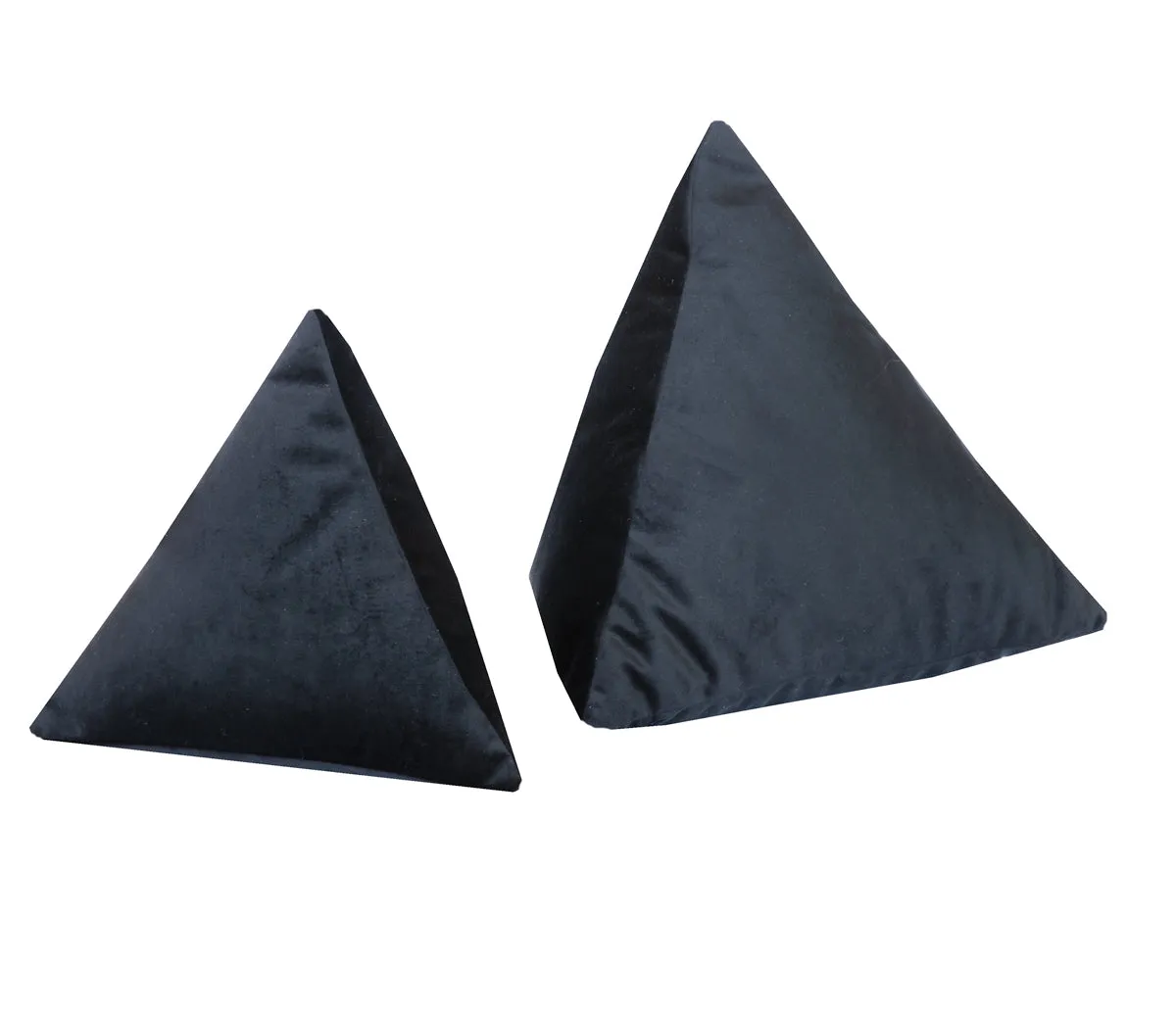 Coussin pyramide velours