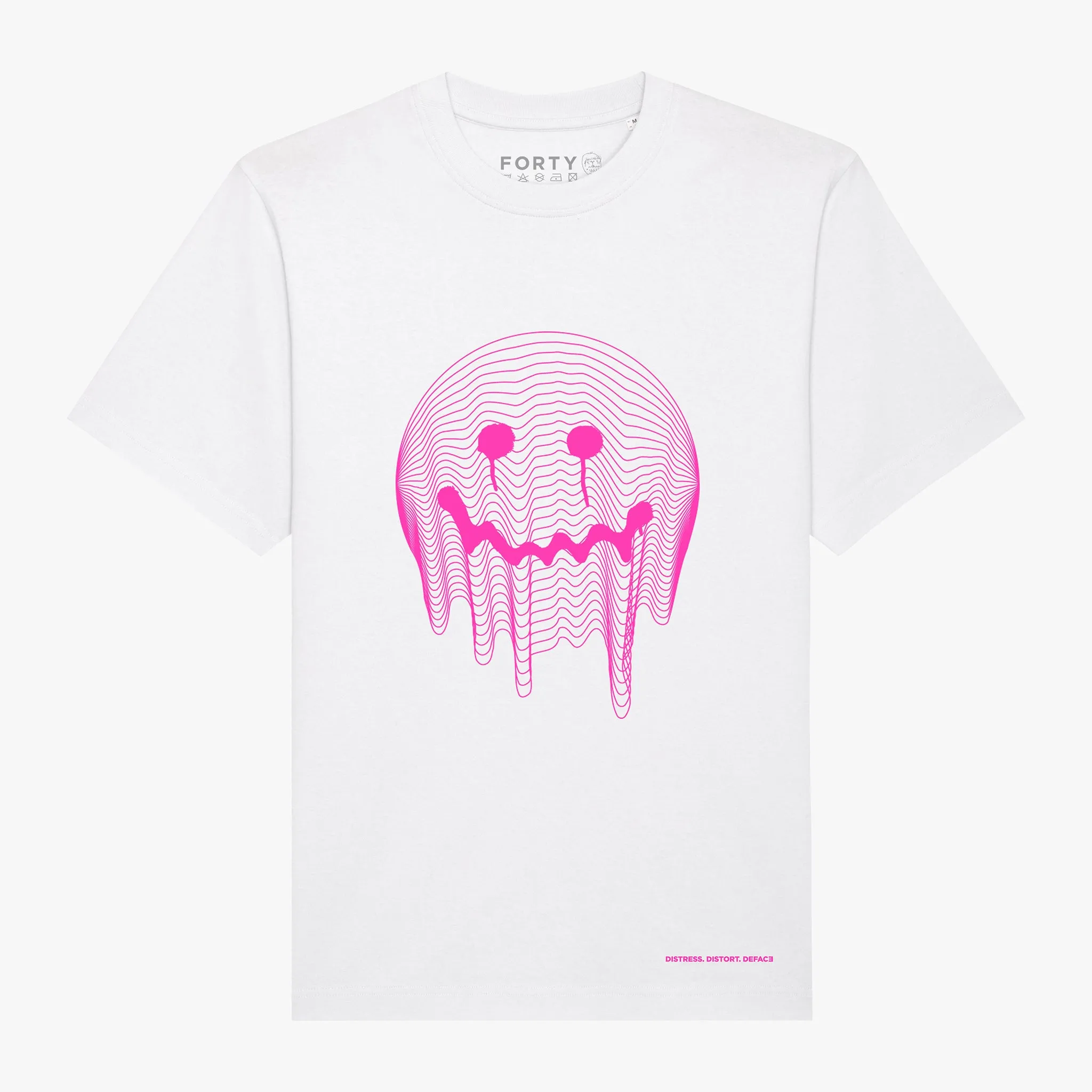 Deface TOPO Print Tee (White)