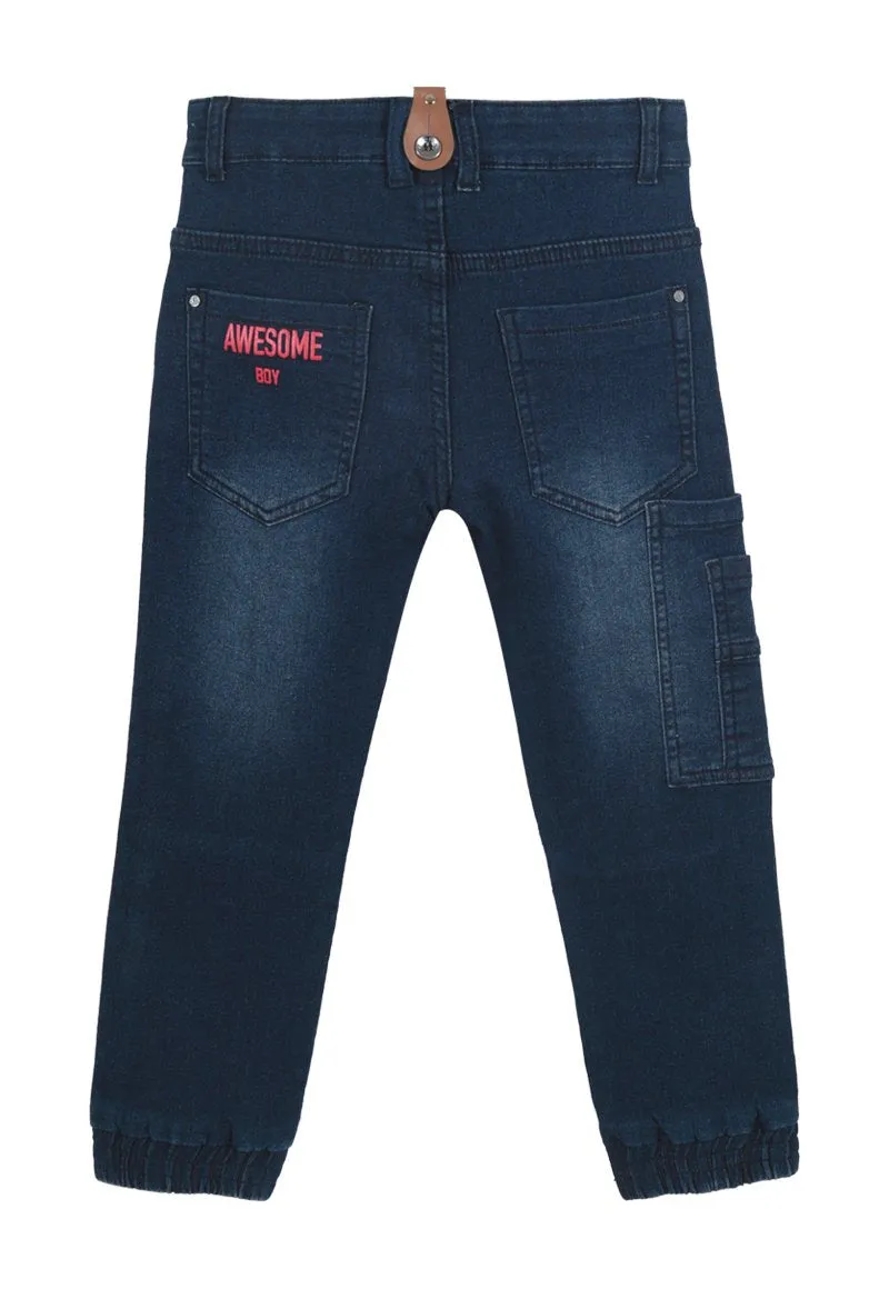 Jeans Awesome Niño Denim azul Black and Blue