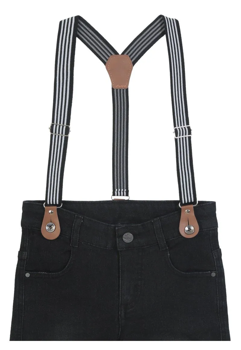 Jeans Awesome Niño Denim negro Black and Blue