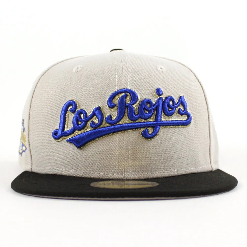 Los Rojos Cincinnati Reds 2015 All Star Game New Era 59Fifty Fitted Hat (Stone Black Gray Under Brim)