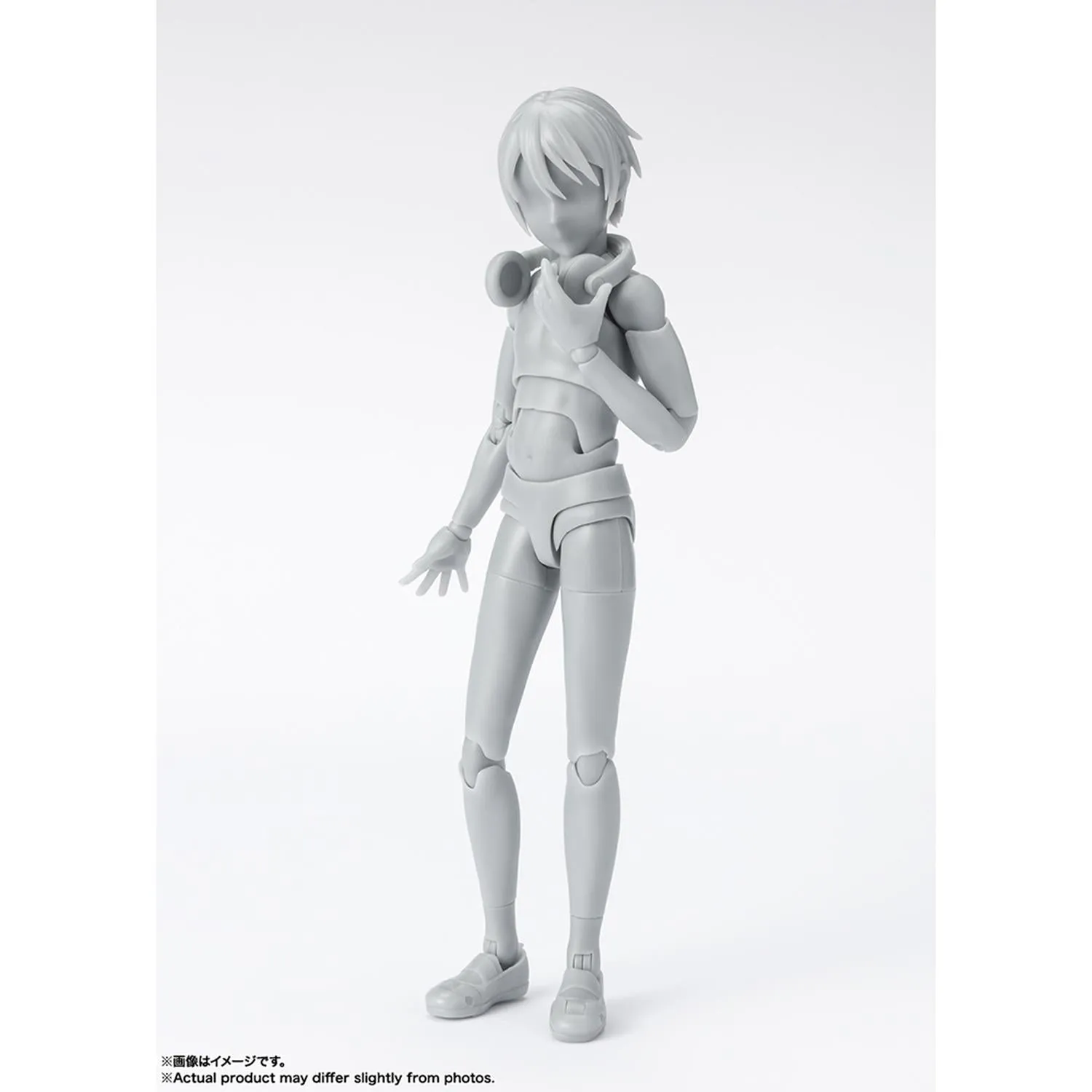 New Arrival Bandai Figura Articulada Tamashii Nations S.H.Figuarts Body Kun Ed. Dx Set Gray Color School Life Ver. Original Design Art