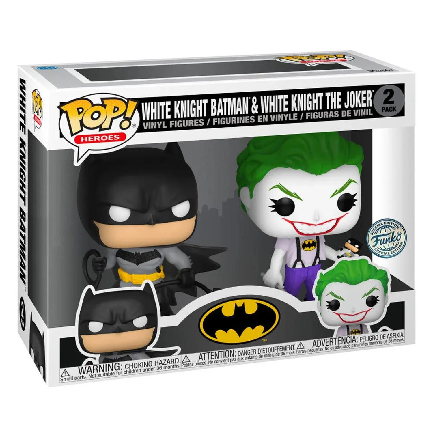 New Arrival Funko Pop White Knight Y White Knight The Joker 2 Pack Batman