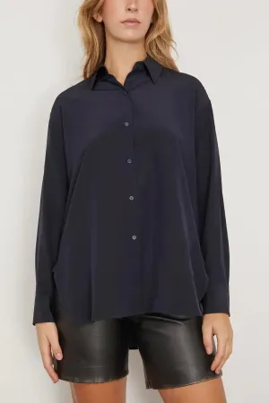 Nili Lotan - Julien Shirt in Dark Navy