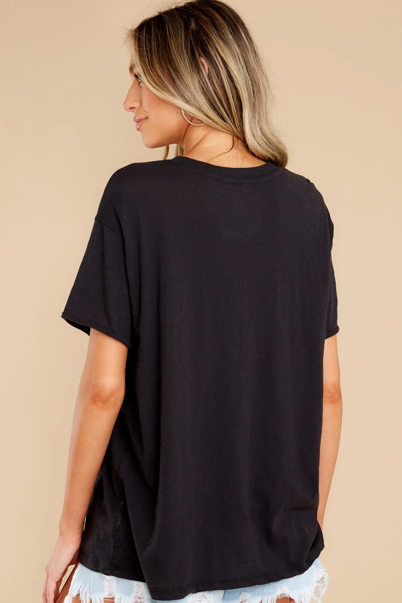 Oversized Black Tee