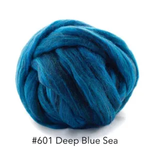 Polish Merino Wool Top -  Deep Blue Sea