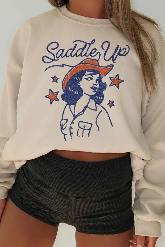 SADDLE UP COUNTRY OVERSIZED SWEATSHIRT