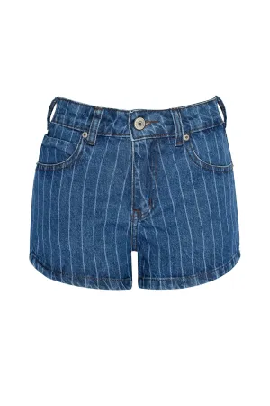 SHORTS JEANS C4 BLUE WASH LASER