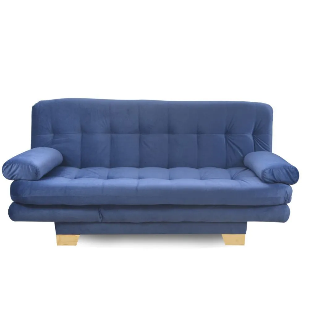 Sofa Cama 5 Posiciones Micrfibra Azul