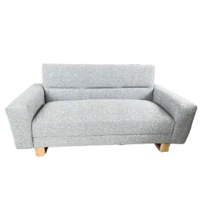 Sofa  Moscu 3 Puestos Tela Gris